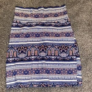 Charlotte Russe Tribal Pencil Skirt